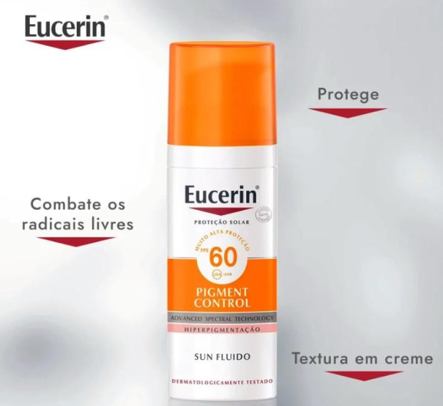 Eucerin Pigment Control Tinted FPS70 Claro Prot Facial 50ml