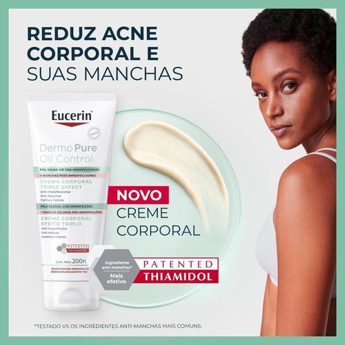 Creme Corporal Eucerin Dermo Pure Oil Control Efeito Triplo 200ml