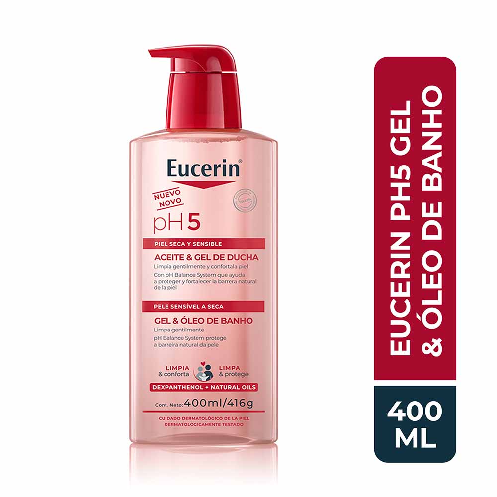 Gel e Óleo de Banho Eucerin pH5