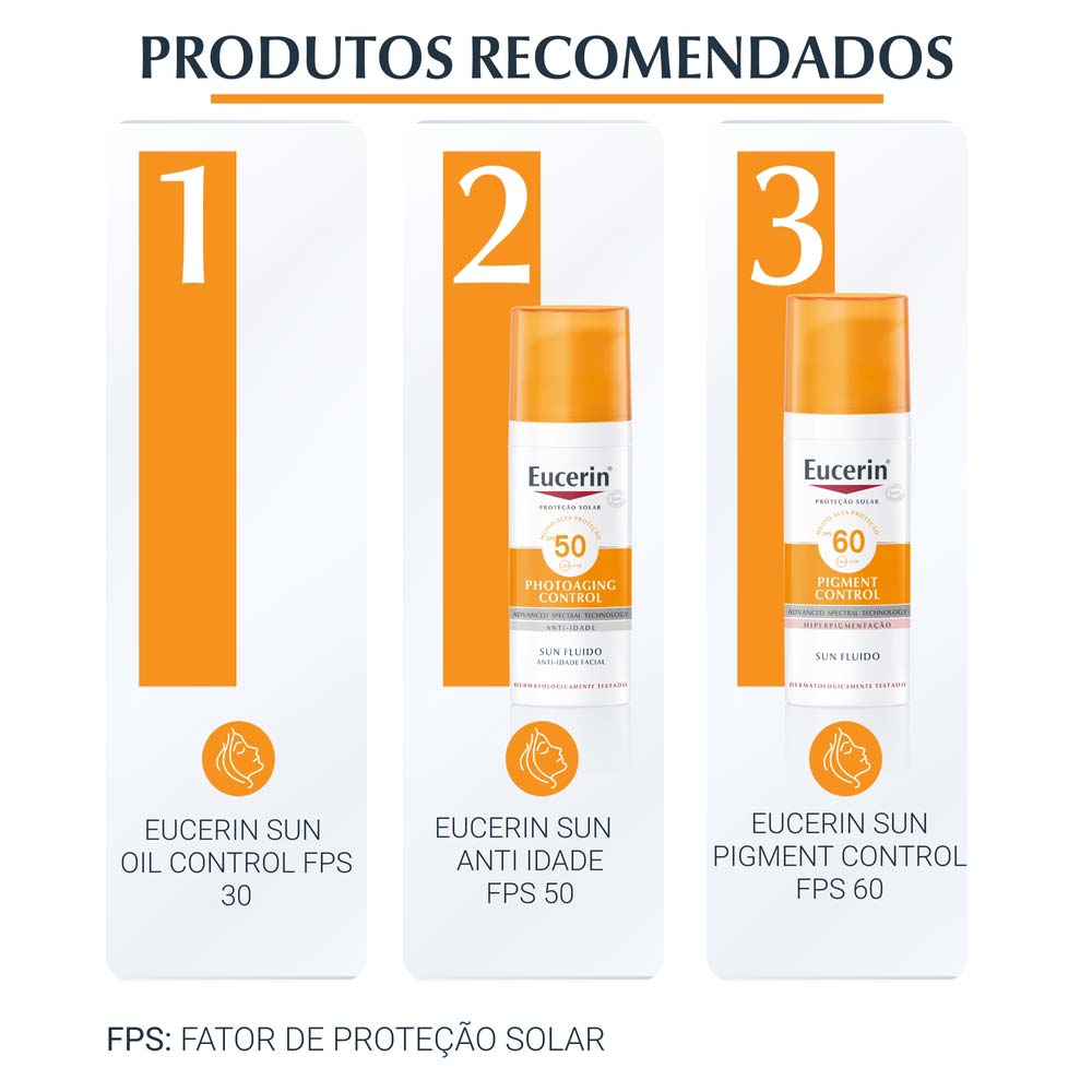 Protetor Solar Eucerin - Gel-Creme Oil Control FPS 60