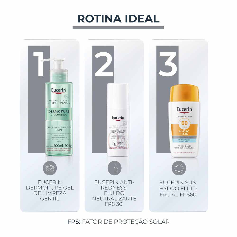 EUCERIN Creme Facial Antivermelhidão Anti-Redness Peles Sensíveis FPS30 50ml