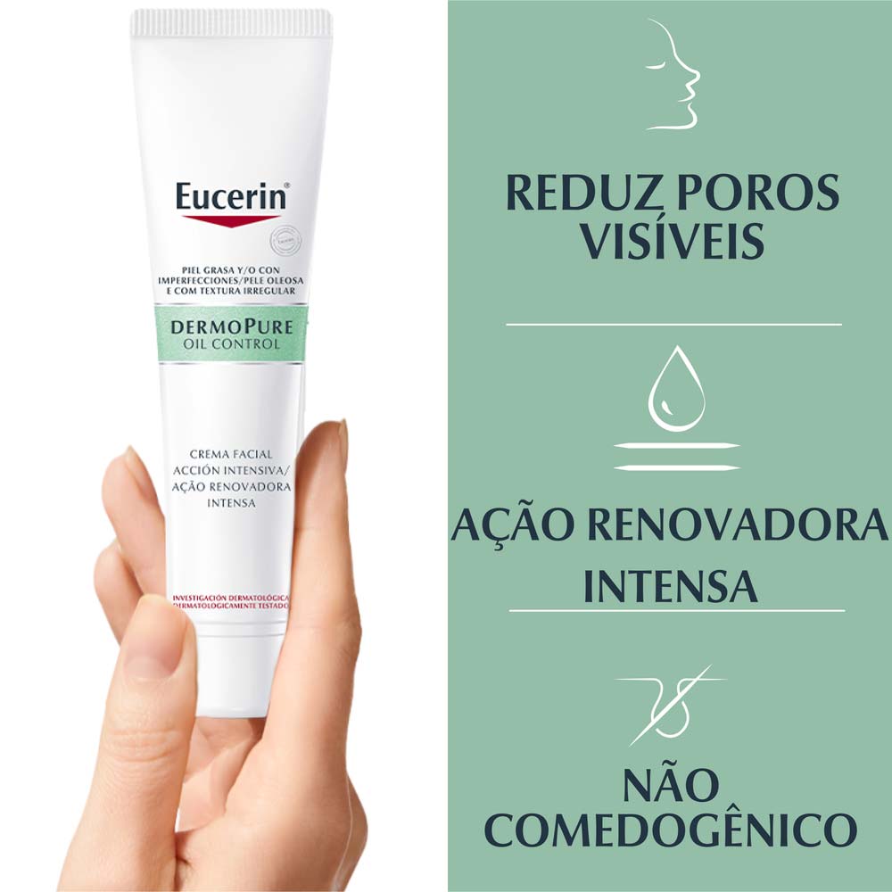 Creme Facial Antiacne Eucerin – DermoPure Oil Control Ação Renovadora