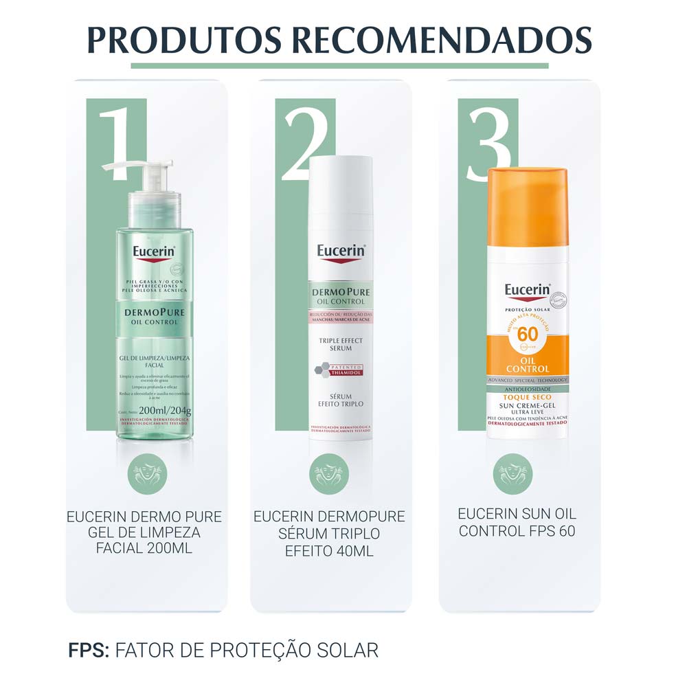 Creme Facial Antiacne Eucerin – DermoPure Oil Control Ação Renovadora