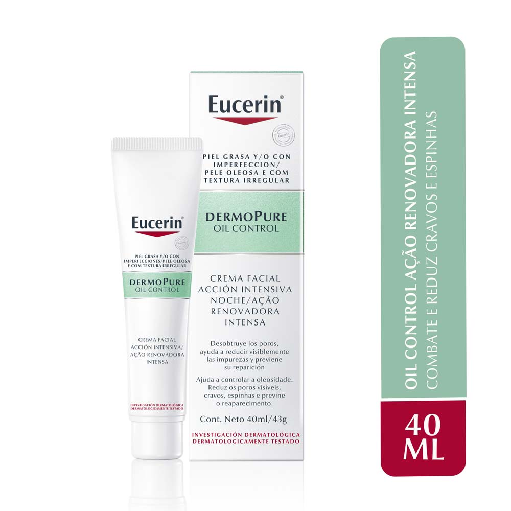 Creme Facial Antiacne Eucerin – DermoPure Oil Control Ação Renovadora