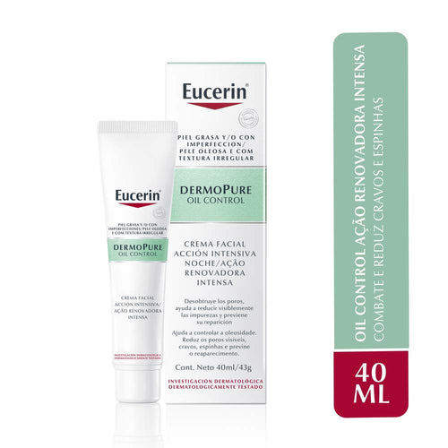 Creme Facial Antiacne Eucerin – DermoPure Oil Control Ação Renovadora