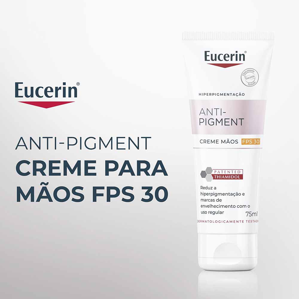 EUCERIN Creme de Mãos Clareador de Manchas Anti-Pigment FPS30 75ml