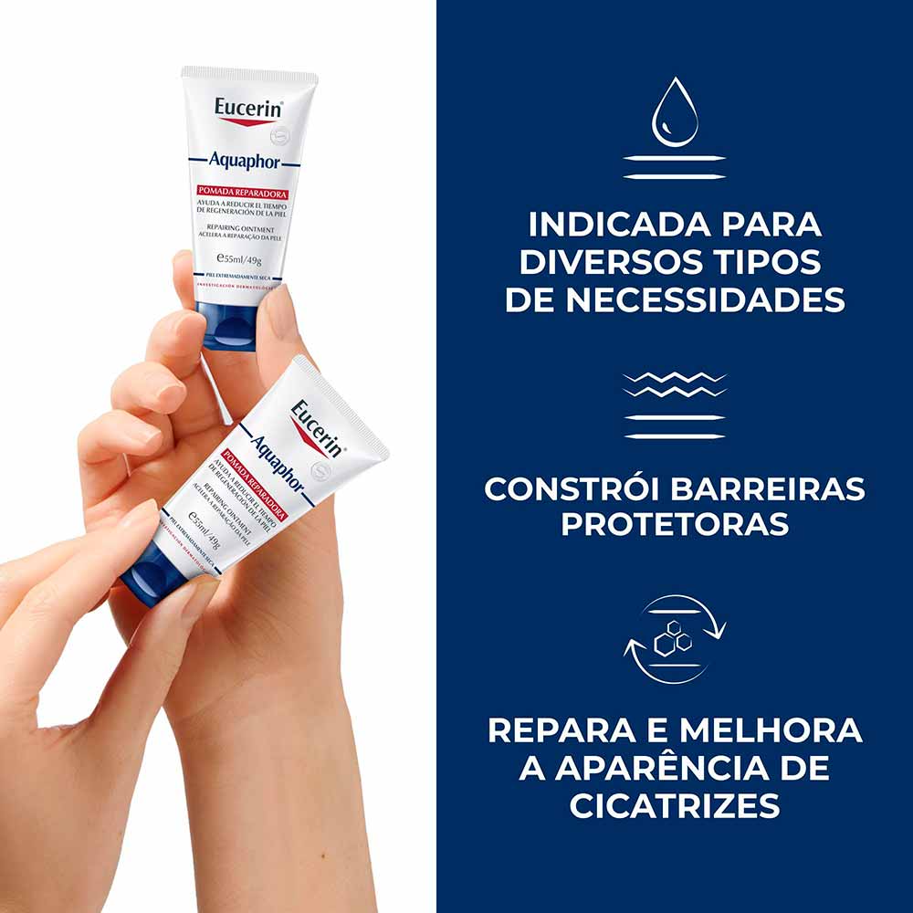 Pomada Reparadora Eucerin Aquaphor Hidratação Intensiva 49g