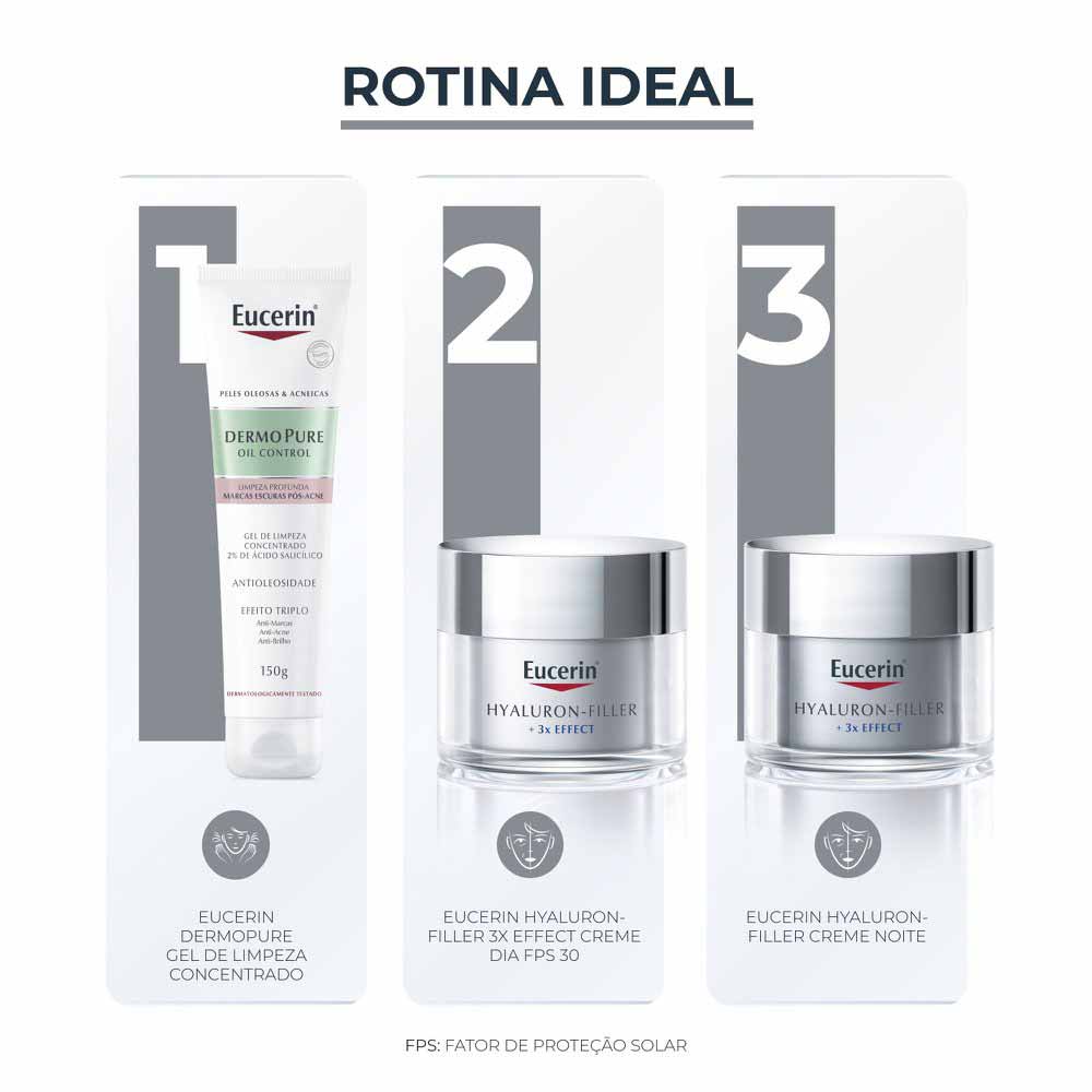 EUCERIN Creme Hidratante Facial Anti-Idade Noite Hyaluron-Filler 50ml